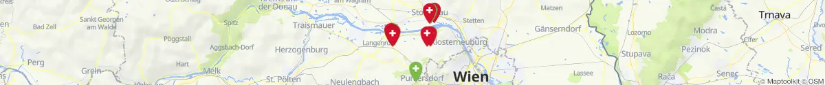 Kartenansicht für Apotheken-Notdienste in der Nähe von Muckendorf-Wipfing (Tulln, Niederösterreich)
